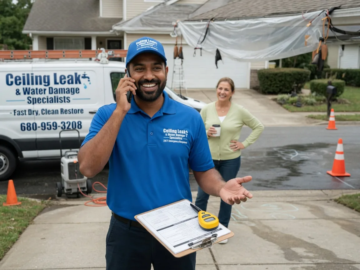 Ceiling Leak Cleanup Bladen, NE FAQs